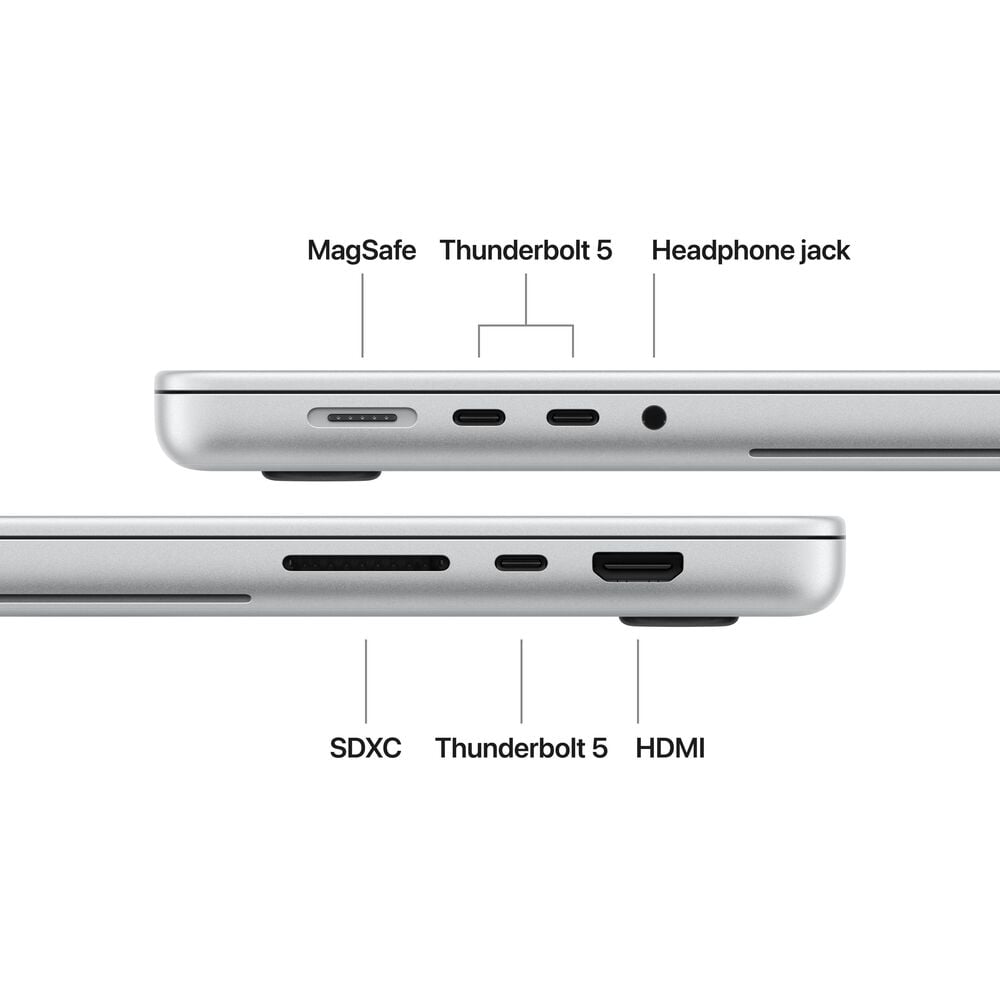 Apple MacBook Pro 16-inch with PROLED XDR display - M5 Max chip - 18-core CPU - 40-core GPU - 48GB - 2TB SSD - Silver (Latest Model) (Pre-Order), , large