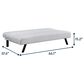 Lifestyle Solutions Dakota Convertible Sofa in Ivory, , large