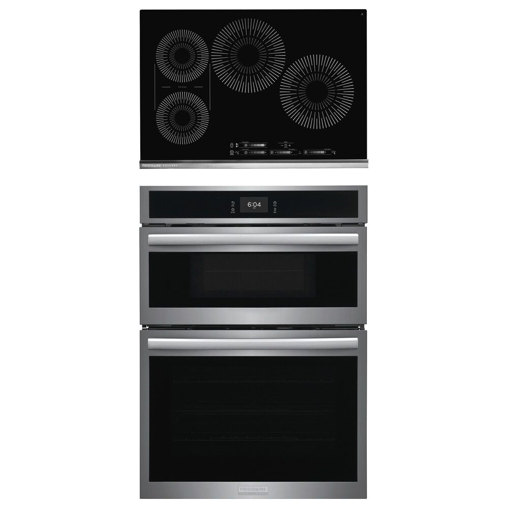 Frigidaire Gallery 2-Piece Kitchen Package with 30" Wall Oven and Induction Cooktop in Stainless Steel and Black, , large