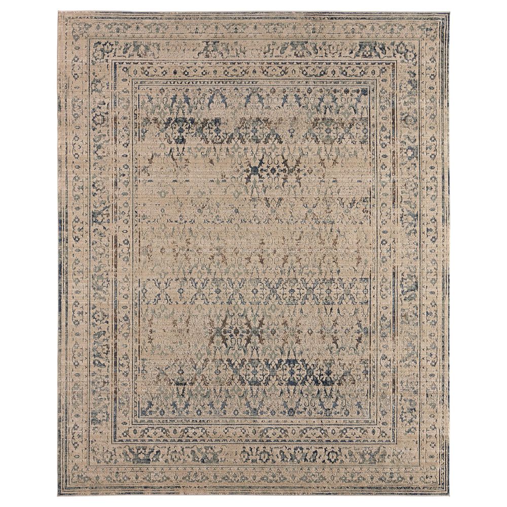 Jaipur Patterned Silence Blue 3"1" x 5" Area Rug, , large