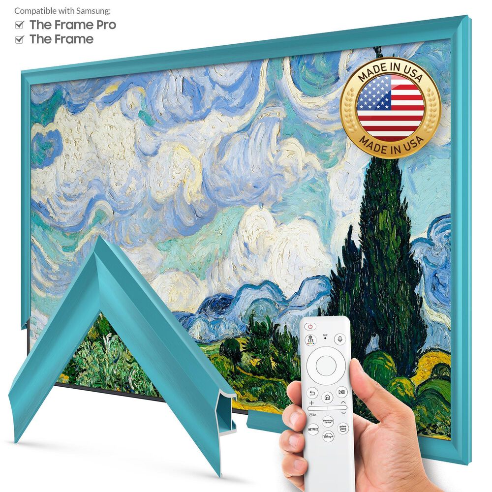Deco TV Frames Alloy 32" Frame Bezel for Samsung the Frame TV in Caribbean Turquoise, , large