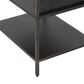 Four Hands Trey 4-Shelf Bookcase in Natural Iron and Black Wash Poplar, , large