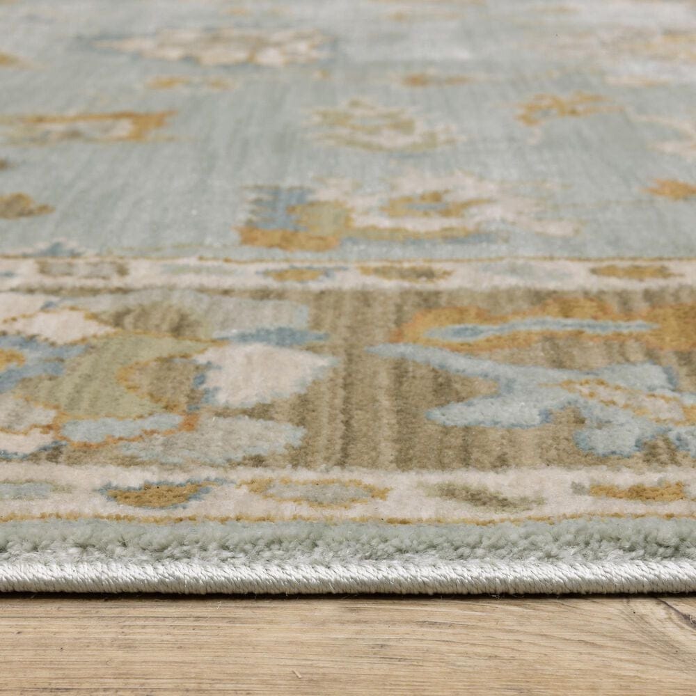 Oriental Weavers Maeve MAE06 Blue and Rust 3&#39;3&quot; x 5&#39; Area Rug, , large