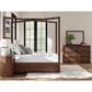 Millenium Dilenno Queen Canopy Panel Bed in Dark Brown with USB Ports, , large