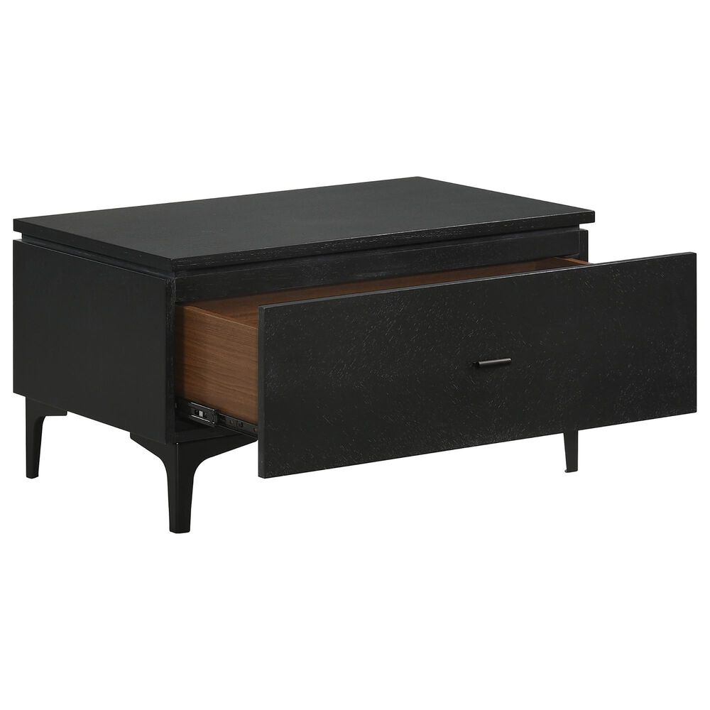 Blue River Legend 1-Drawer Nightstand in Black, , large