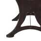 Home Trends & Design Organic Forge 80" Dining Table in Raw Walnut and Antique Zinc - Table Only, , large