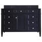 James Martin Vanities Brittany 48" Single Bathroom Vanity in Victory Blue with 3 cm Victorian Silver Quartz Top and Rectangular Sink, , large