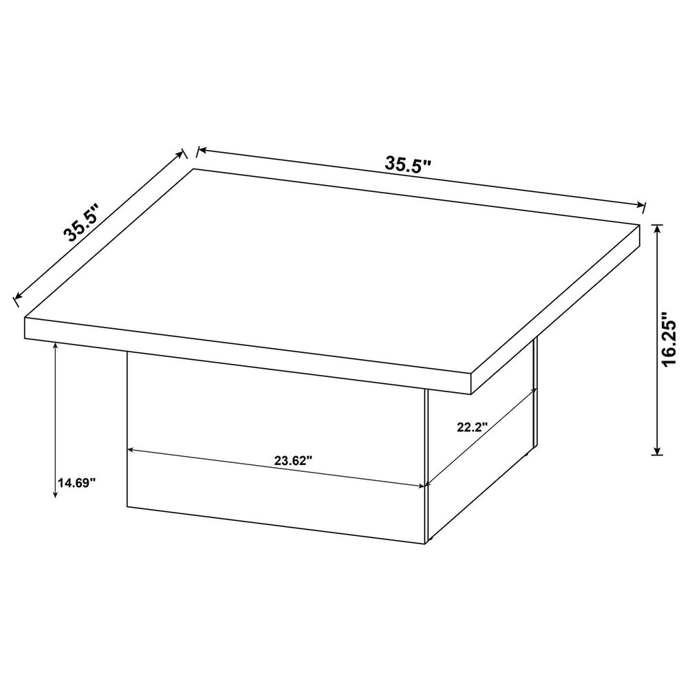 Pacific Landing Zetta Coffee Table in Mango, , large