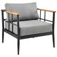 Blue River Shari 4-Piece Patio Conversation Set in Black, , large