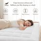 Hampton Park Cloud Soft King Overfilled Plush Hypoallergenic Down Alternative Waterproof Mattress Pad in White, , large