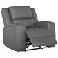 Ashley Brixworth Manual Zero Wall Recliner in Slate, , large