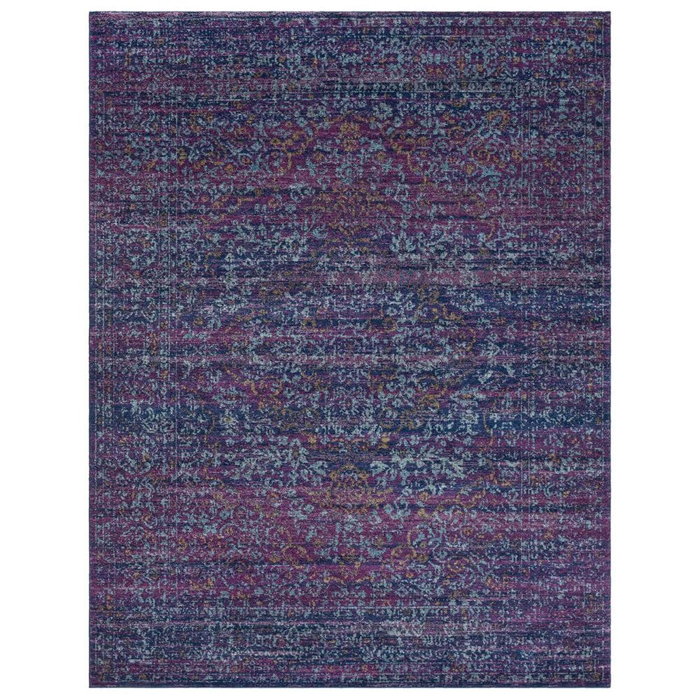 Surya Harput HAP-1003 7"10" x 10"3" Teal, Blue and Garnet Area Rug, , large