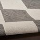 Nourison Positano Geometric Charcoal 7" x 10" Indoor/Outdoor Area Rug, , large