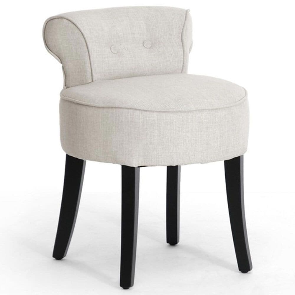 Baxton Studio Millani Lounge Stool in Light Beige, , large