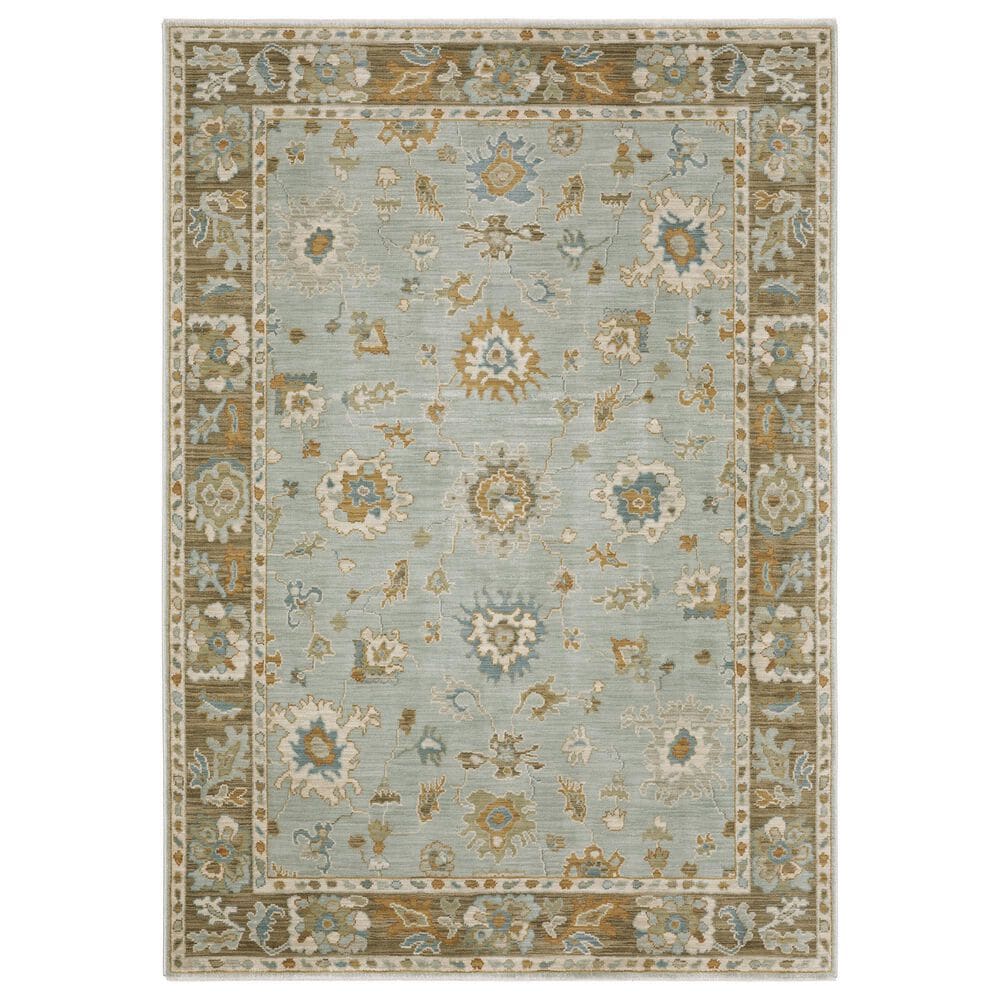 Oriental Weavers Maeve MAE06 Blue and Rust 2"3" x 7"6" Runner, , large