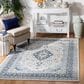 Safavieh Isabella 4" x 6" Cream and Dark Blue Area Rug, , large