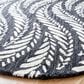 Safavieh Micro-Loop MLP170H 5" Round Charcoal and Ivory Area Rug, , large