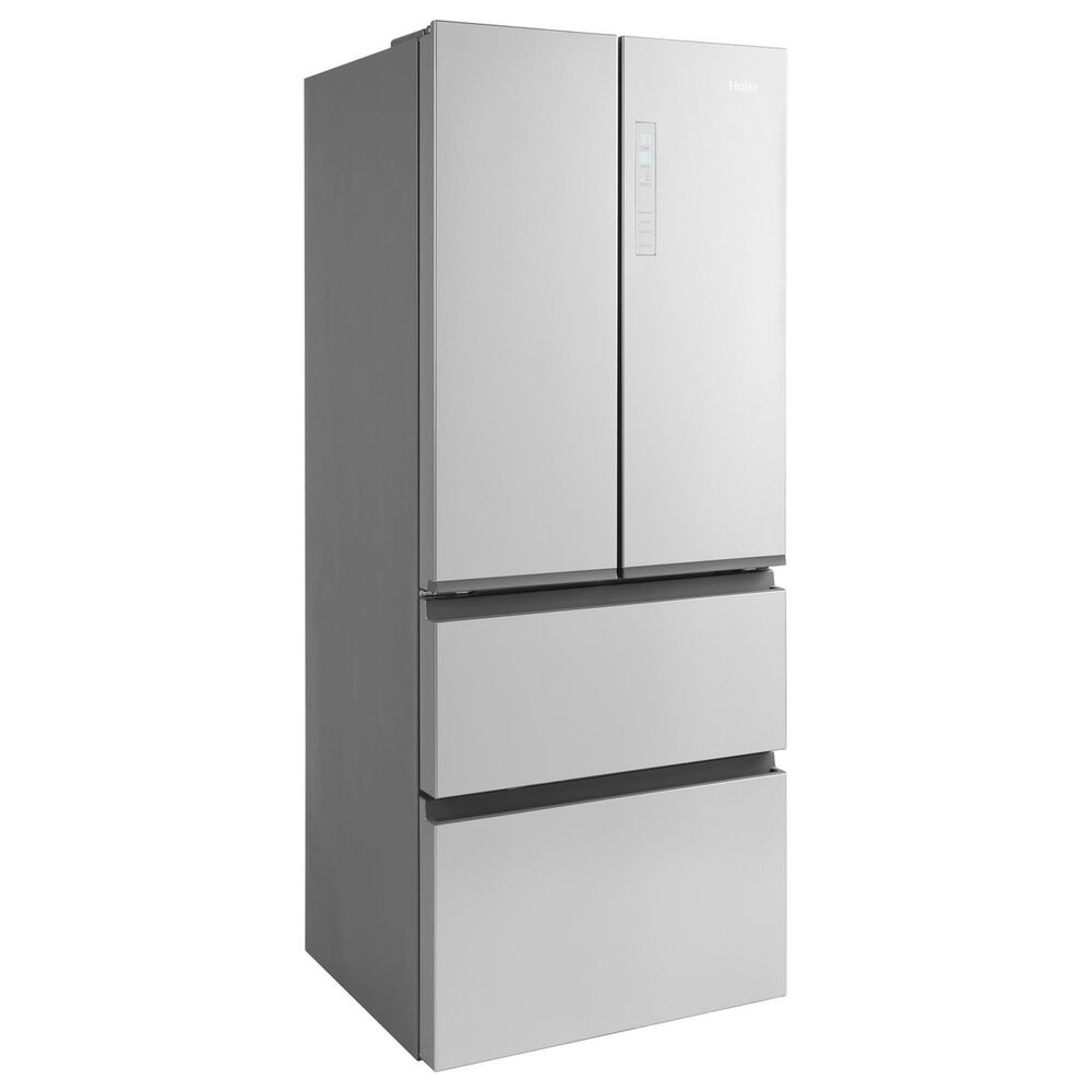 Haier 14.5 Cu. Ft. French Door Refrigerator in Fingerprint Resistant Stainless Steel, , large