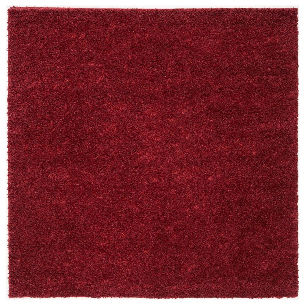 Safavieh August Shag 8"6" Square Burgundy Area Rug, , large