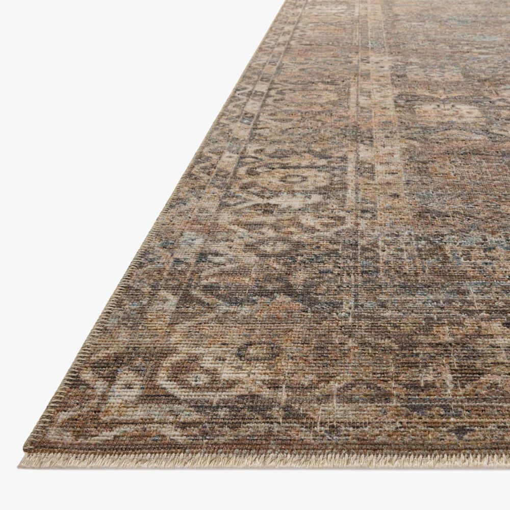 Loloi Heritage 2&#39; x 3&#39; Mocha and Denim Area Rug, , large