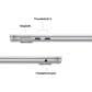 Apple MacBook Air 13-inch Laptop M4 chip - 10 Core CPU - 10 Core GPU - 16GB Memory - 512GB SSD - Silver (Latest Model), , large