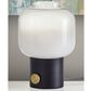 Adesso Lewis Table Lamp in Matte Black and Antique Brass, , large
