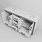 Lexora Home Ziva 72" Double Bathroom Vanity in White with 2 cm White Cultured Marble Top and Rectangular Sinks, , large