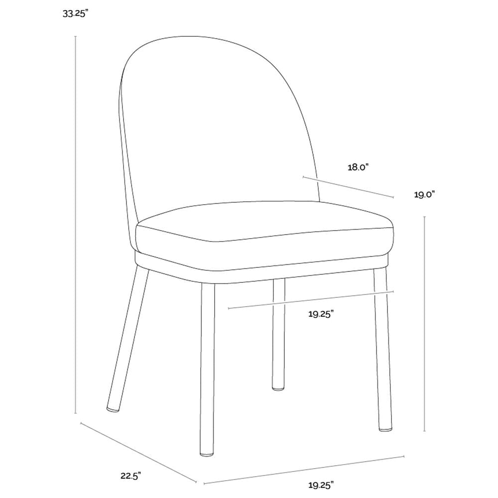 Club Collection By Sunpan Lavania Side Chair in Meg Taupe and Porcini Taupe, , large