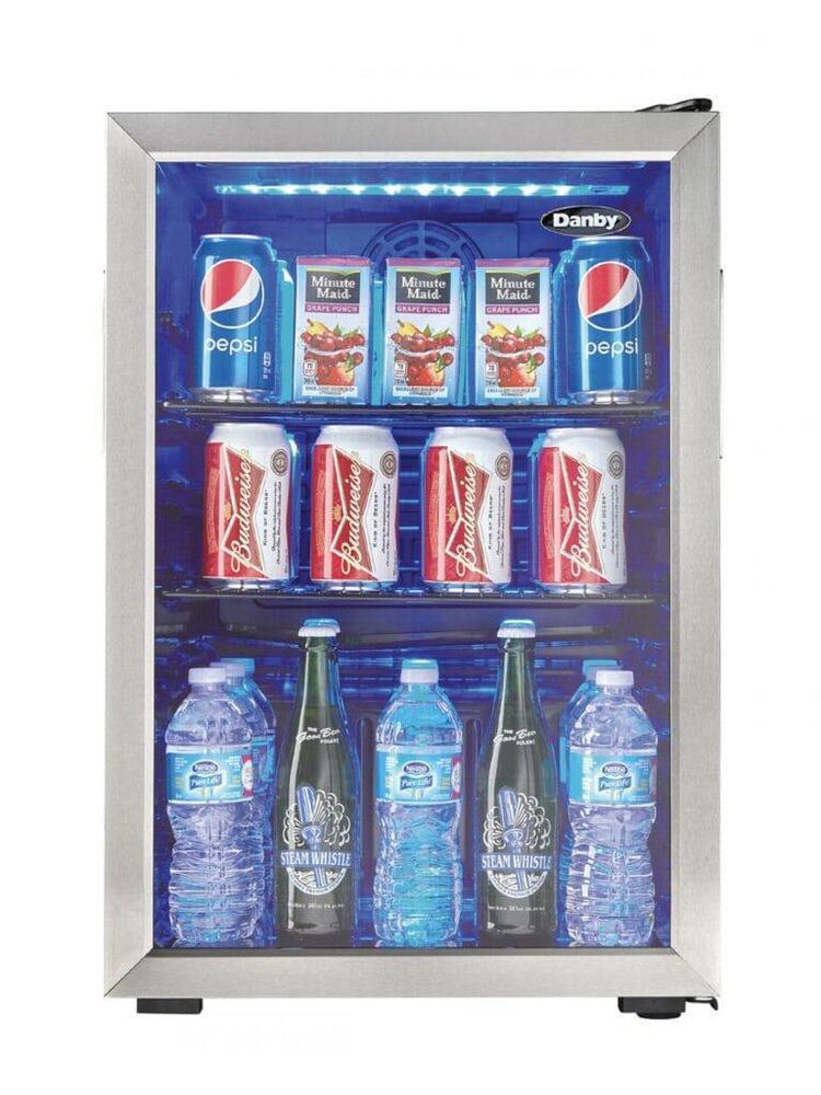 Danby 2.6 Cu. Ft. Freestanding Beverage Center in Stainless Steel, , large