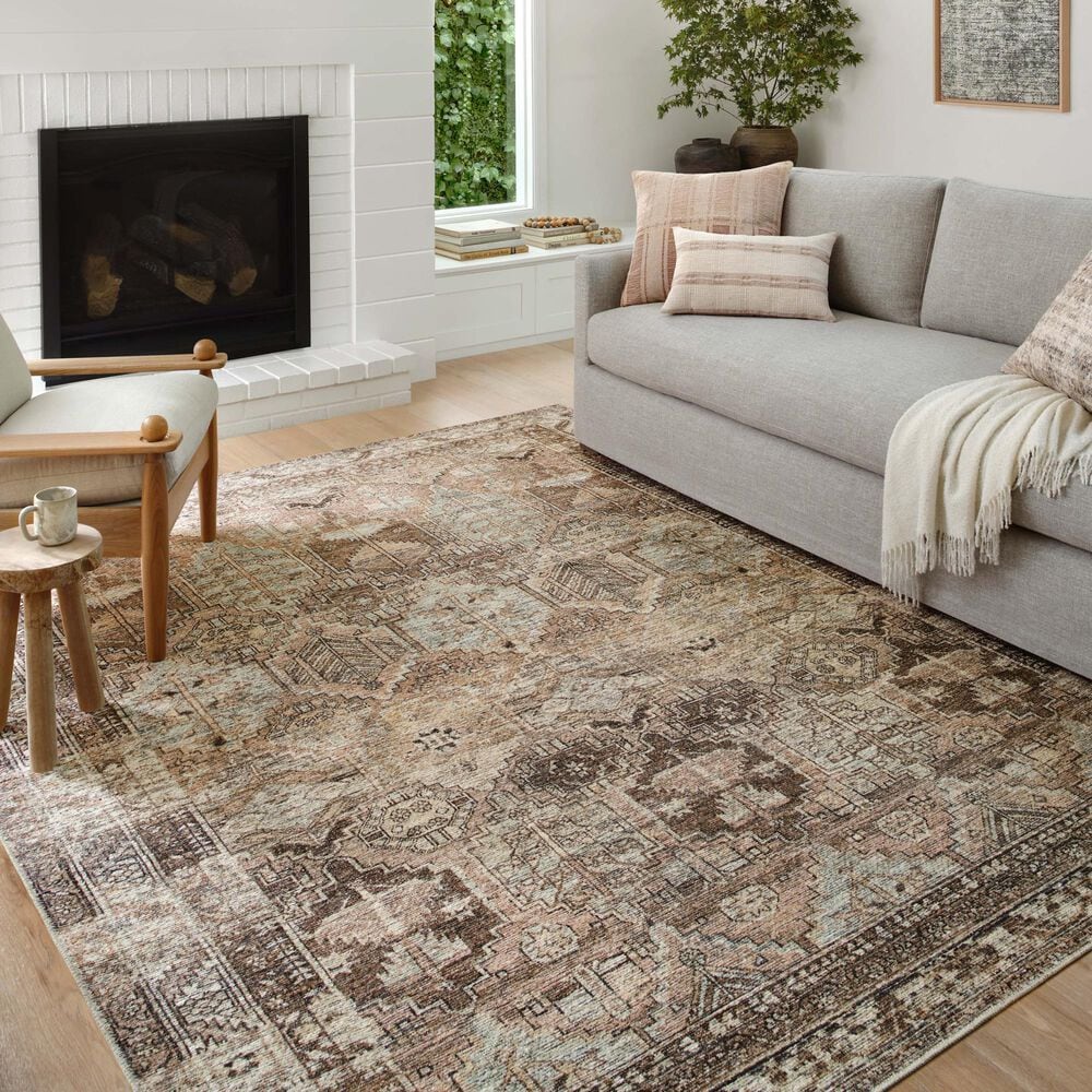 Amber Lewis x Loloi Billie 7&#39;6&quot; x 9&#39;6&quot; Clay and Sage Area Rug, , large