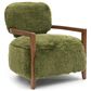 Furniture of America Lumir Long-Haired Accent Chair in Green, , large