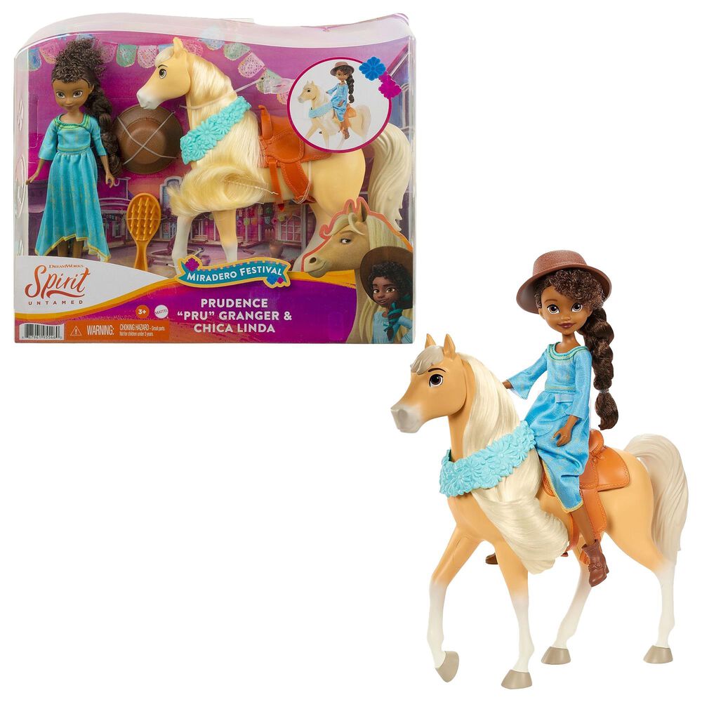 Mattel Spirit Untamed Miradero Festival Prudence "Pru" Granger Doll and Chica Linda, , large