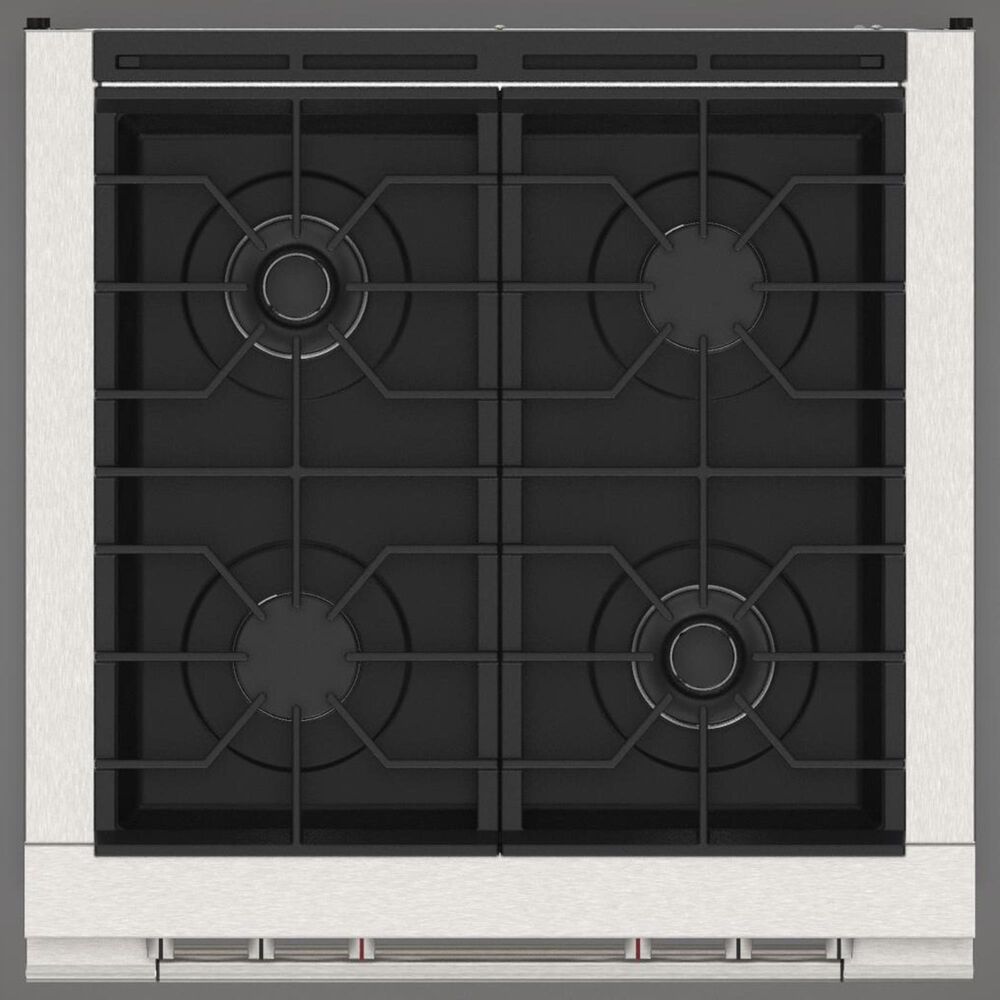 Fulgor Milano Accento 4.4 Cu. Ft. 30" Professional Dual Fuel Range in Stainless Steel, , large