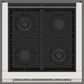 Fulgor Milano Accento 4.4 Cu. Ft. 30" Professional Dual Fuel Range in Stainless Steel, , large