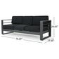 Noble House Cape Coral 7-Piece Patio Sofa Set in Dark Gray, , large