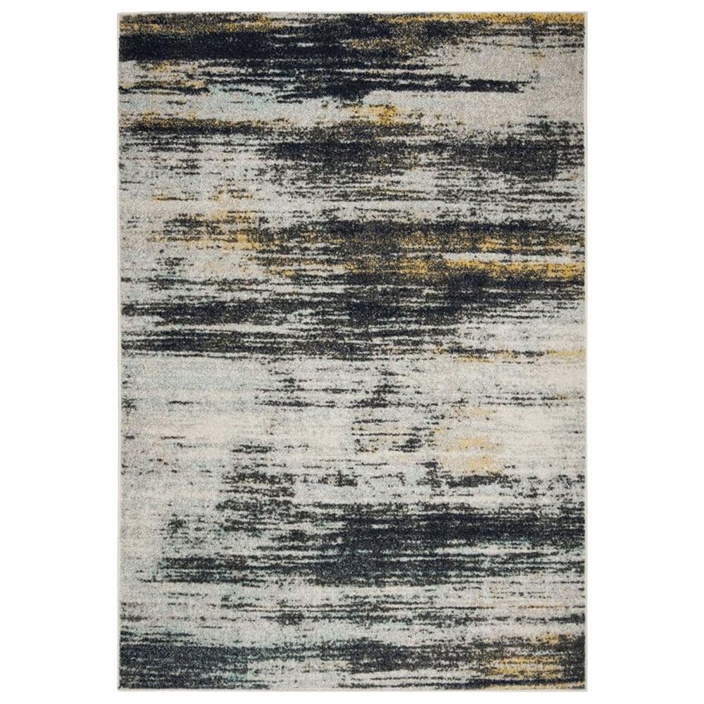 Safavieh Adirondack ADR201F 5"1" x 7"6" Light Grey and Black Area Rug, , large