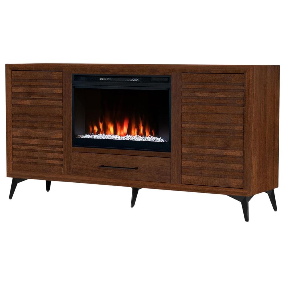 Legends Home Malibu 64" Fireplace Console in Bourbon, , large