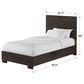 Eastern Shore Bello Twin Bed in Cocoa Brown, , large