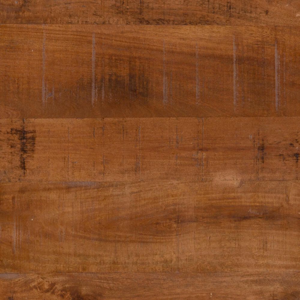 Linon Home Decor Royce 27" Drum Coffee Table with Storage in Brass, , large