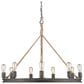 Golden Lighting Chatham 9-Light Chandelier in Gunmetal Bronze and Rope, , large