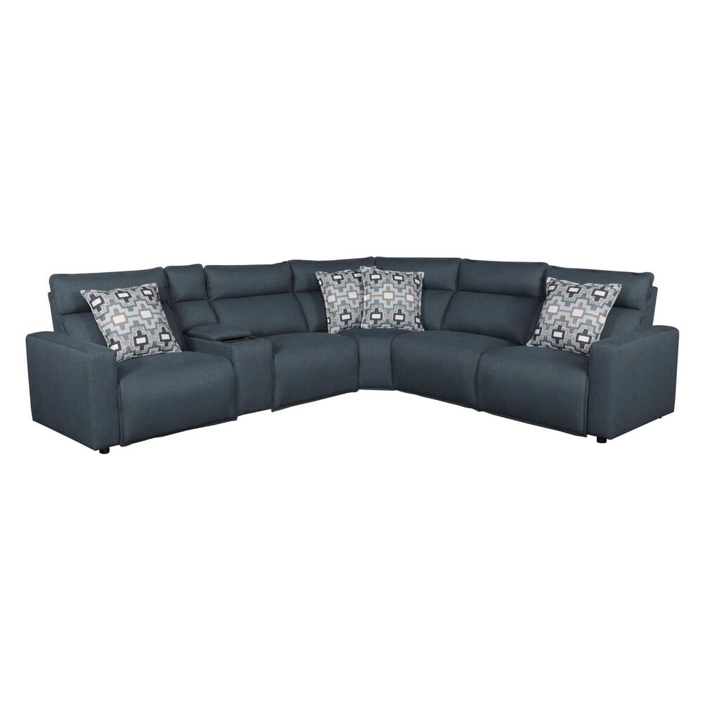 Henglin Home Bentley 6-Piece Power Reclining Sectional in Baltic, , large