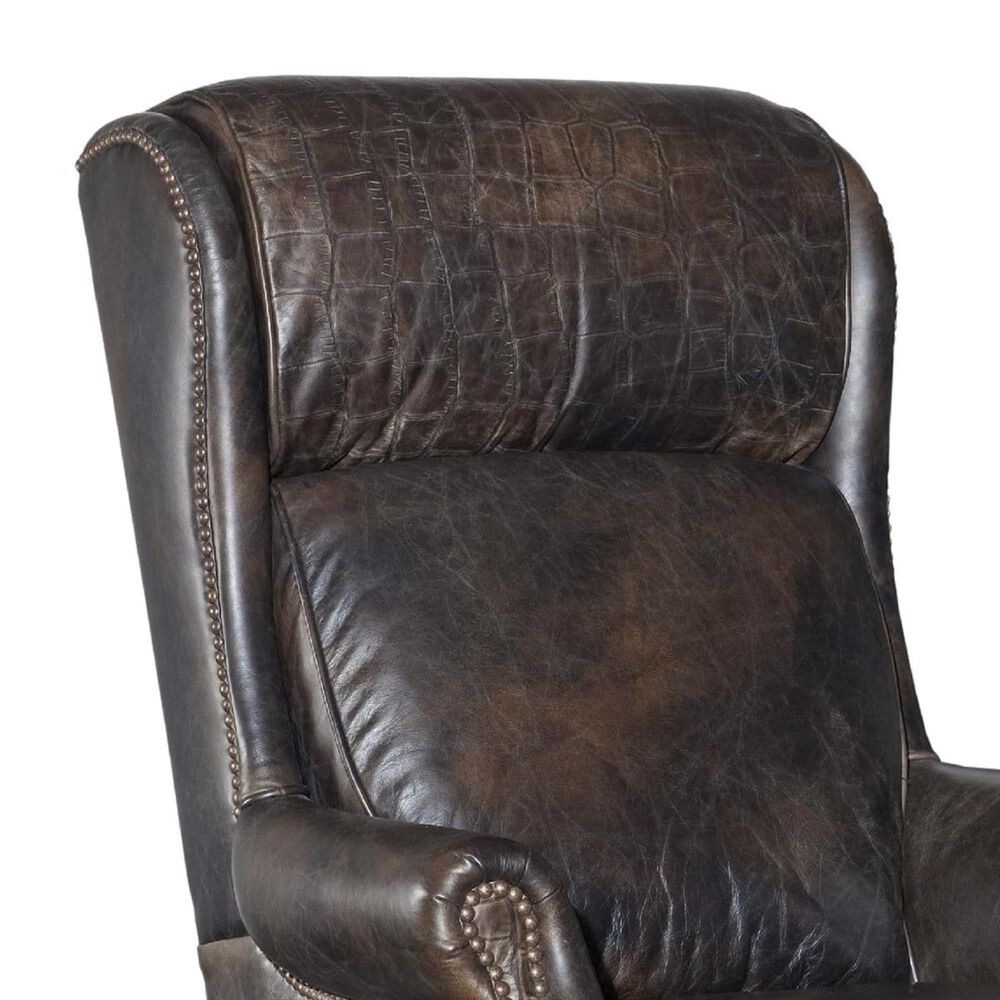 Hooker Furniture Tucker Executive Swivel Tilt Chair in Brown, , large