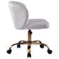 Impressions Vanity Rylee Swivel Vanity Chair with White Cushion in Antique Gold, , large
