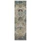 Dalyn Rug Company Silk Road Aqua, Ivory, Teal, Aloe, Brown, Taupe and Beige 2"3" x 7"6" Runner, , large