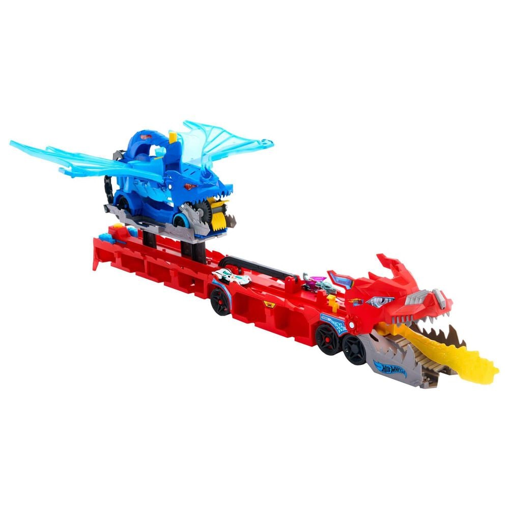 Hot Wheels City Ultimate Dual Dragon Hauler Playset in Multicolor, , large