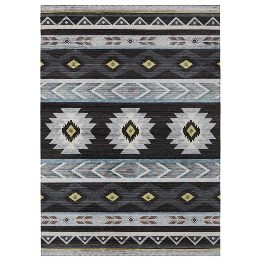 Dalyn Rug Company Phoenix PH3 10" x 14" Black Indoor/Outdoor Area Rug, , large