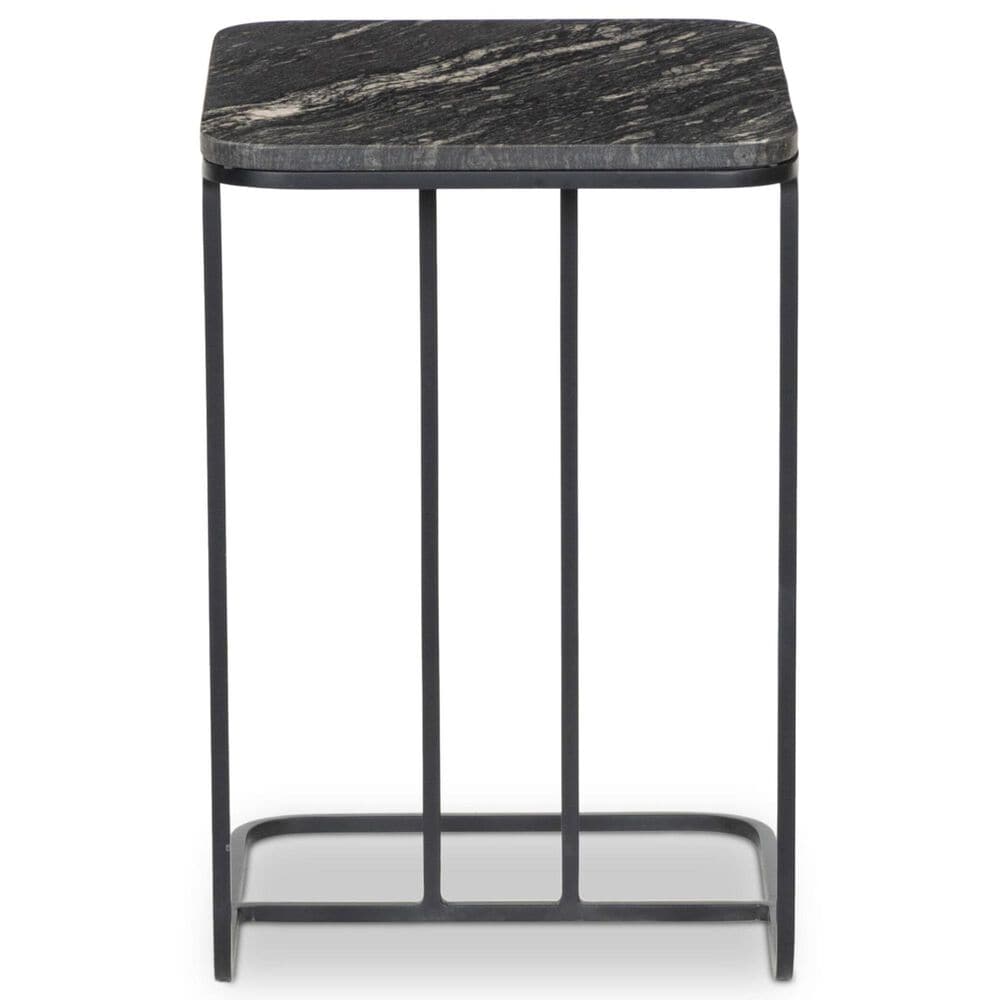 Four Hands Adalley End Table in Polished Black and Matte Black, , large