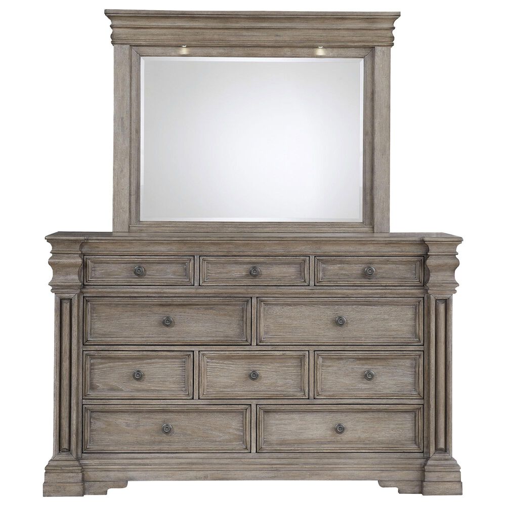 Millenium Blairhurst 3-Piece Queen Panel Bedroom Set in Light Grayish Brown, , large