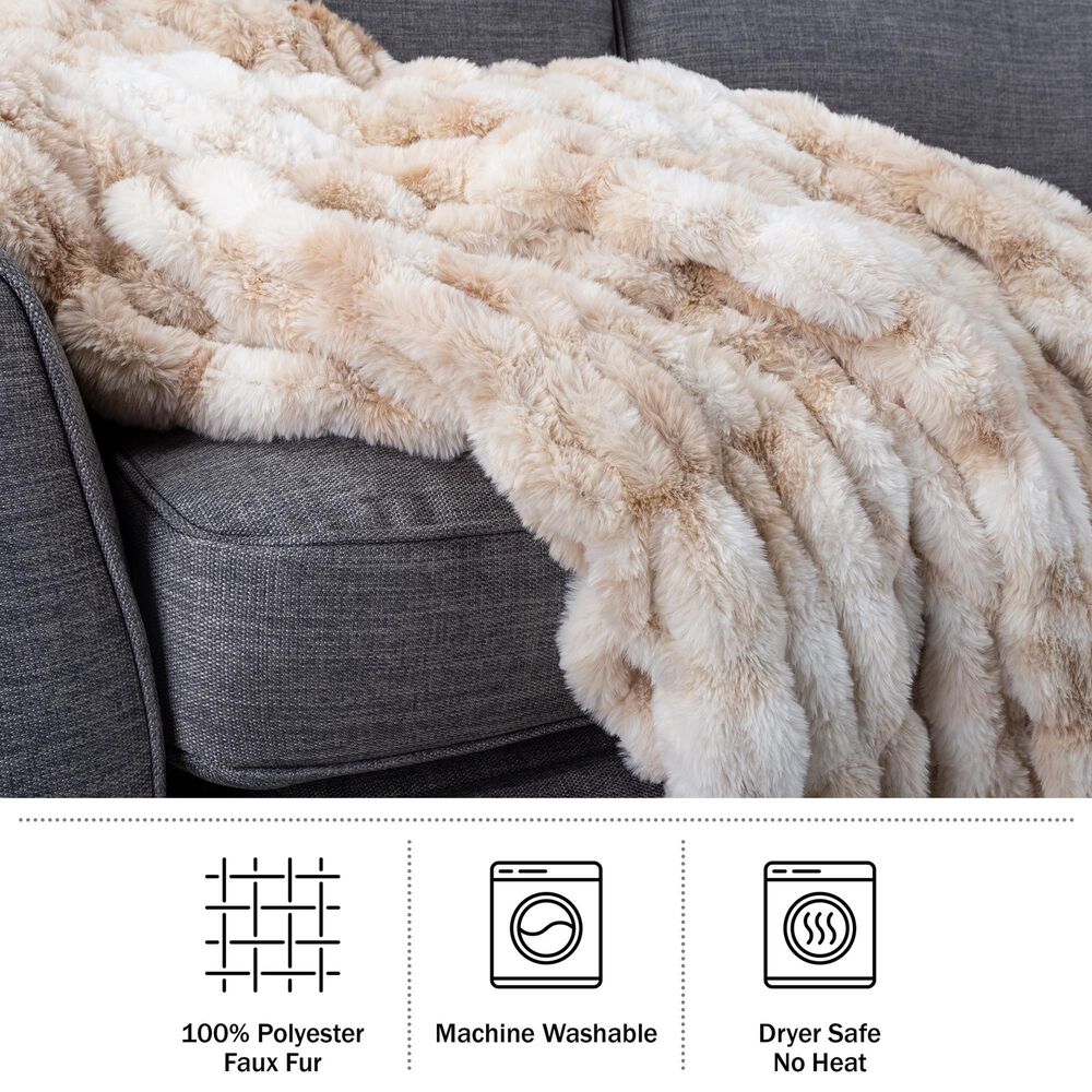 Timberlake Queen Blanket in Cream, , large