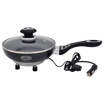 Das Companies RoadPro 12-Volt Portable Frying Pan  Non-Stick in Black, , large